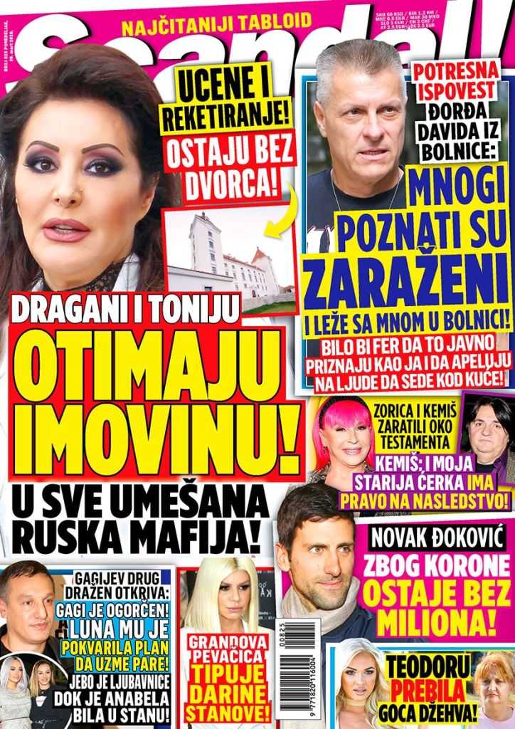 OVO SU DANAŠNJE NASLOVNE STRANE