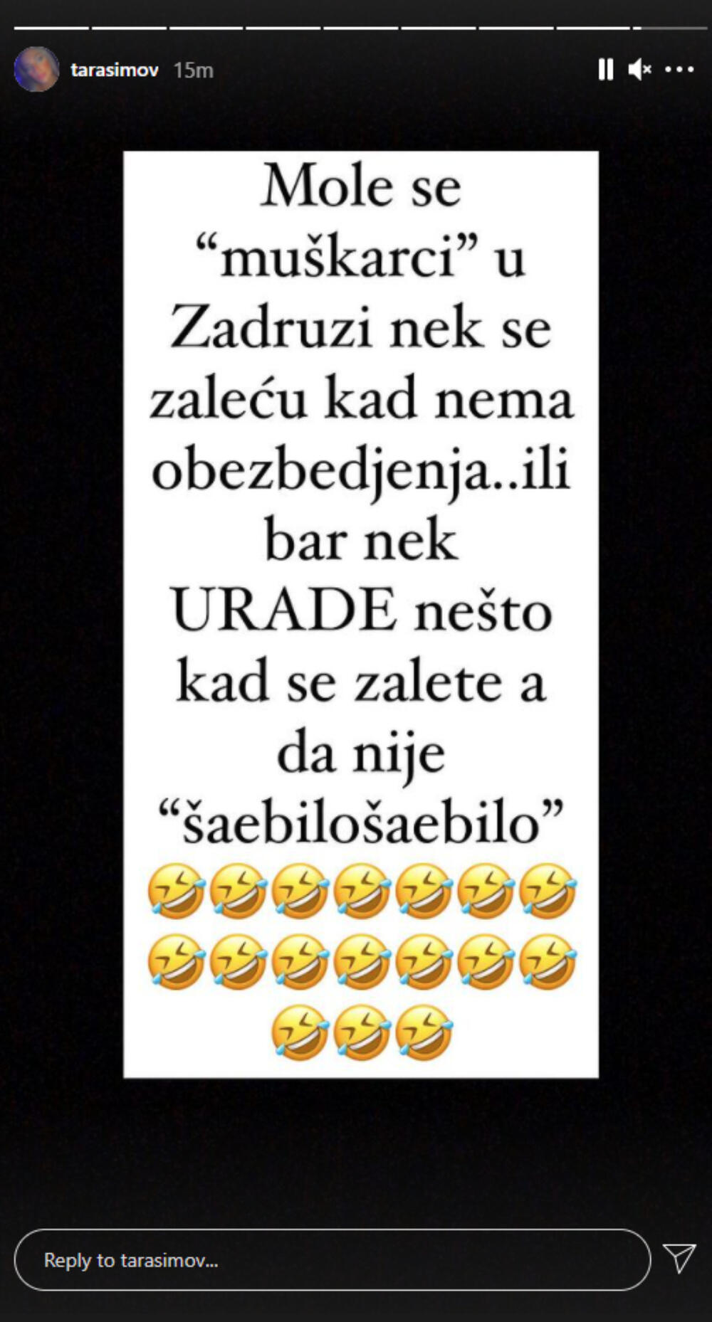 TARA UPUTILA MOLBU ZA SVE MUŠKARCE U ZADRUZI! Simova poslala brutalnu poruku, a svi misle da je BAŠ POTKAČILA ŠA!