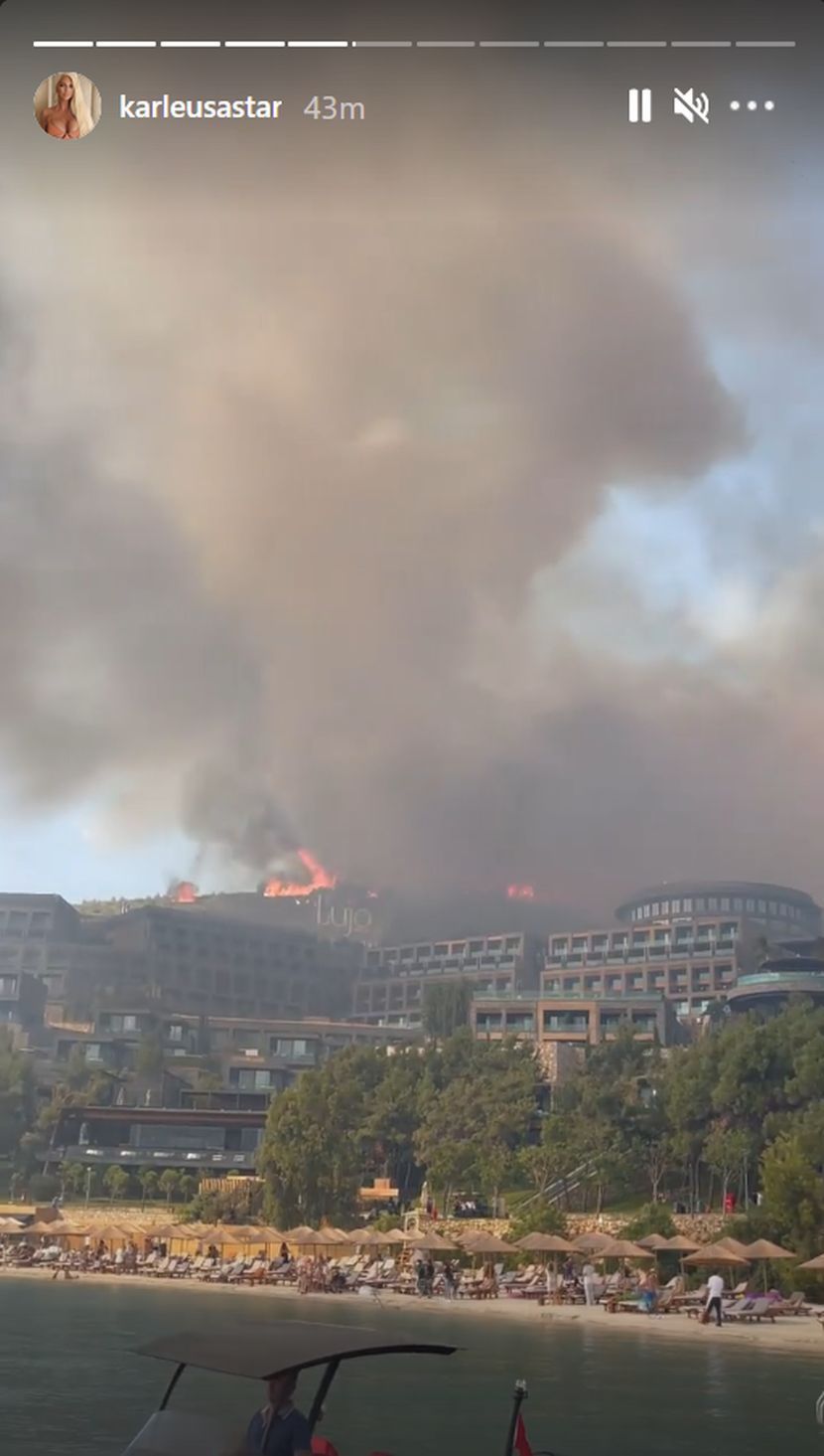 Karleuša sa ćerkama hitno evakuisana zbog požara! Sve gori, dim i pepeo svuda