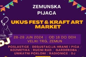 festival gastronomije "Ukus fest" i Craft Art noćni Market u Zemunu